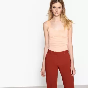 Топ облегающий с эффектом второй кожи