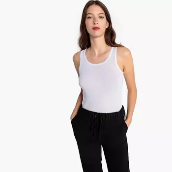 Топ с отделкой в рубчик