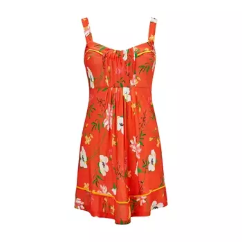 Топ с V-образным вырезом и цветочным рисунком