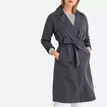 Тренч из струящейся ткани до колен