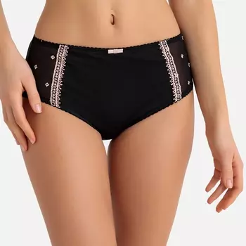 Трусы с высокой талией из тюля