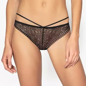 Трусы-слипы из кружева и гипюра