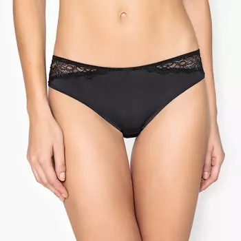 Трусы-слипы из кружева и микрофибры