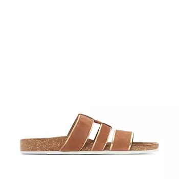 Туфли без задника кожаные с ремешками, подходят для широкой стопы, размеры 38-45