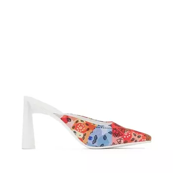 Туфли без задника тканевые