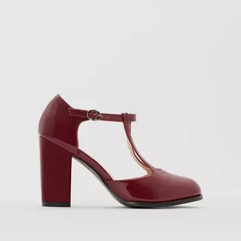 Туфли с лаковой отделкой на широкую ногу 38-45