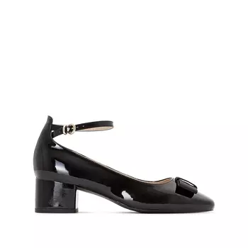 Туфли с ремешком и бантом спереди