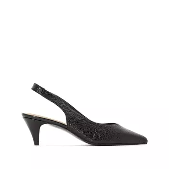 Туфли с ремешком на щиколотке с жатым эффектом