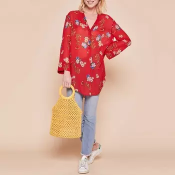 Туника длинная с цветочным рисунком Remiremont