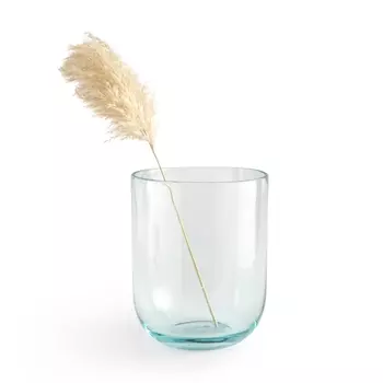 Ваза высокая из переработанного стекла Swadine