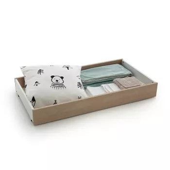 Выдвижной ящик под кровать ARCHIPEL, белый/дуб