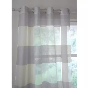 Занавеска в широкую полоску с люверсами LINDA