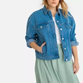 Жакет из денима покрой oversize