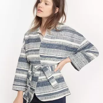 Жакет-кимоно с жаккардовым рисунком