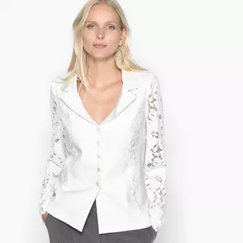 Жакет приталенный из гипюра