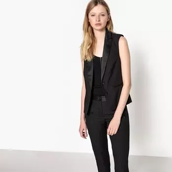 Жакет-смокинг без рукавов