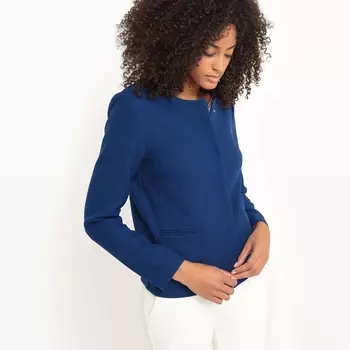 Жакет укороченный из полиэстера