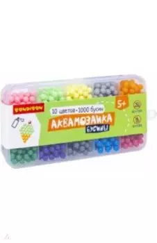 Аквамозаика, бусины 2, 10 цветов, 1000 бусин