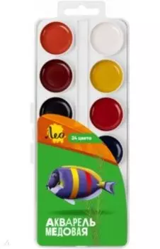 Акварель медовая, 24 цвета