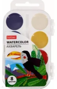 Акварель медовая Colora, 8 цветов, без кисти