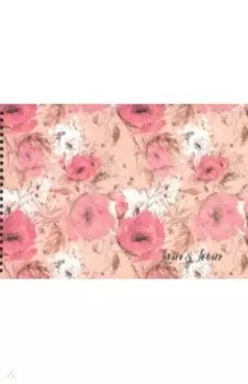 Альбом для рисования 40 листов, спираль "Emily" коричневый (N1589)