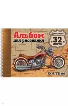 Альбом для рисования "Мотоциклы" (32 листа, А4, гребень) (105073)