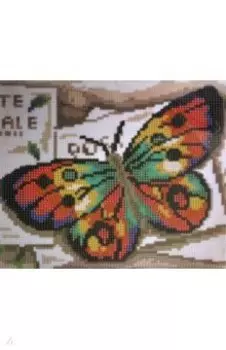 Алмазная мозаика Бабочка, с мольбертом