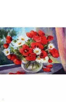 Алмазная мозаика Букет маков