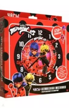 Алмазная мозаика Часы Леди Баг