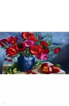 Алмазная мозаика Красные маки