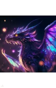 Алмазная мозаика Мистический дракон