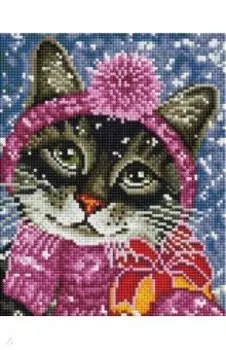 Алмазная мозаика на холсте Канун Нового года, 24 цвета