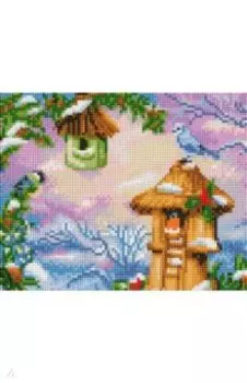 Мозаика алмазная на подрамнике Зимний вечер