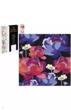 Алмазная мозаика Ночь цветов, 30х30, с подрамником