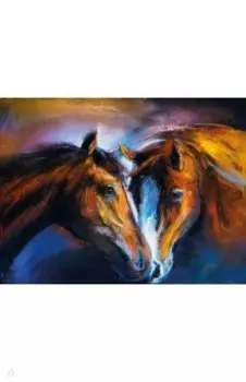 Алмазная мозаика Пара лошадей