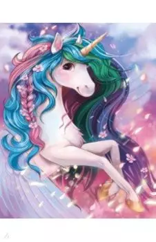 Алмазная мозаика Радужный единорог