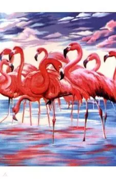 Алмазная мозаика Розовое озеро