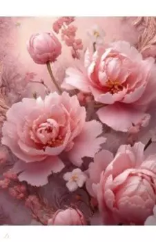 Алмазная мозаика Розовые цветы, с подрамником