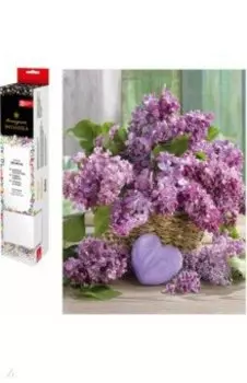 Алмазная мозаика Сиреневое великолепие, 30х40, без подрамника