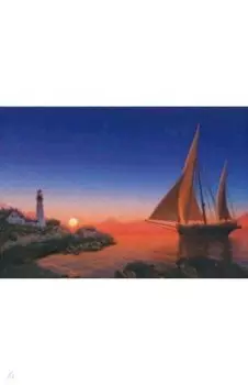 Алмазная мозаика со светящимися стразами Парусник