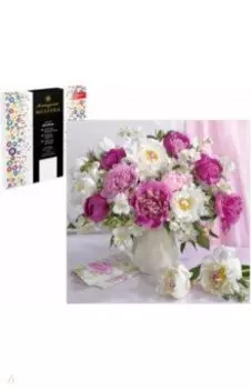 Алмазная мозаика Весенние пионы, с подрамником