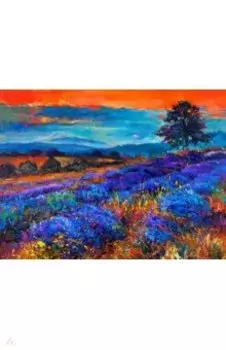 Алмазная мозаика Закат в Провансе, без подрамника