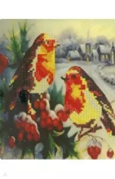 Алмазная мозаика Зарянки