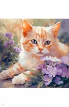 Алмазные узоры Рыжий котик