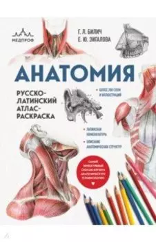 Анатомия. Русско-латинский атлас-раскраска