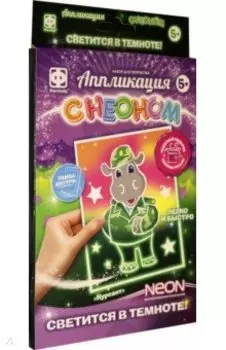 Аппликация с неоном. Курсант