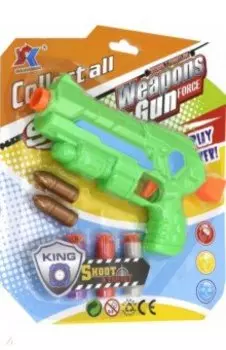 Бластер, с 2 мягкими пулями и 3 снаряд на присосках