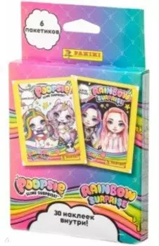 Блистер с наклейками (6 пакетиков) POOPSIE RAINBOW