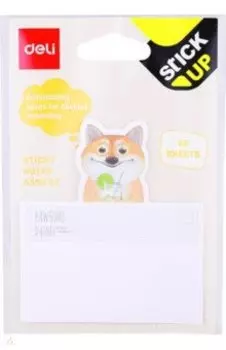 Блок д/записей, самоклеящийся бумажный, 25 листов, 76x84 мм, Животные (EA55902)