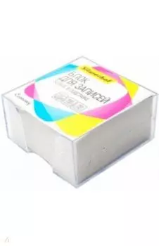 Блок для записей 9х9х4,5 см, белый, в подставке (701025)